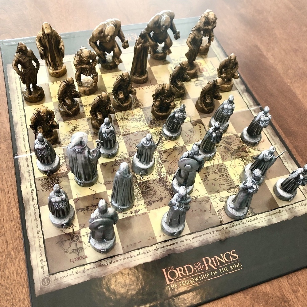 Lord Of The‎ Rings, 2002, Vintage, Chess Set, The Fellowship Of The Rings - Picture 6 of 15
